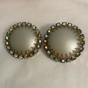 Elegant 1960’s Gold and Silver Earrings